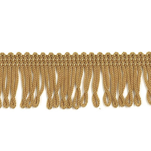 52189 Fringe Looped 25mm Old Gold
