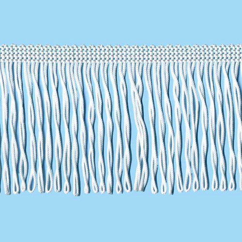 52342 Fringe Looped 150mm White