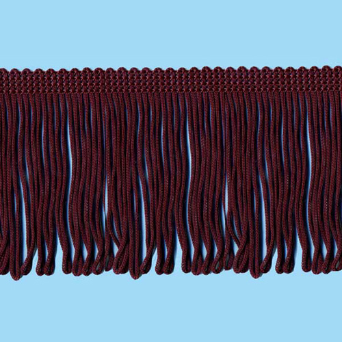 52445 Fringe Looped 300mm Burgundy