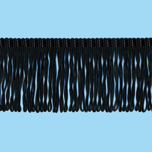 52468 Fringe Looped 25mm Black