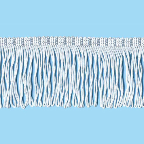 52502 Fringe Looped 35mm White