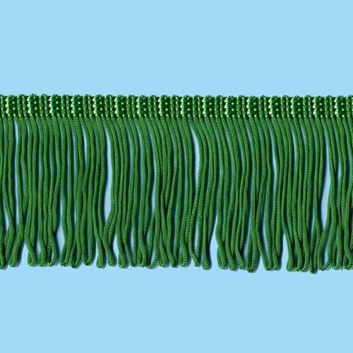 52522 Fringe Looped 35mm Emerald