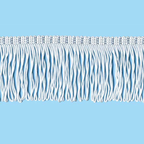 52582 Fringe Looped 70mm White