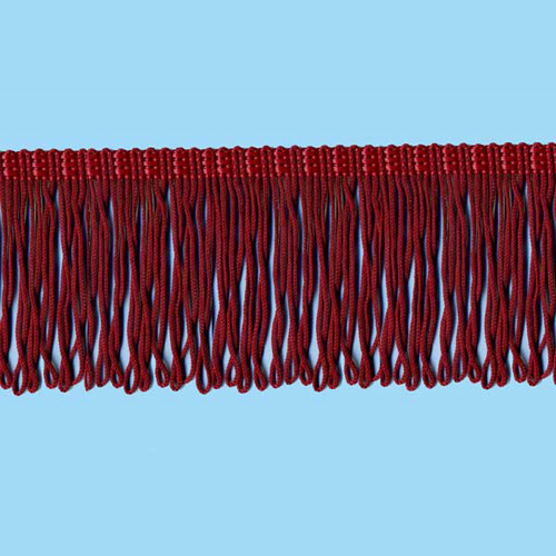 52594 Fringe Looped 70mm Claret