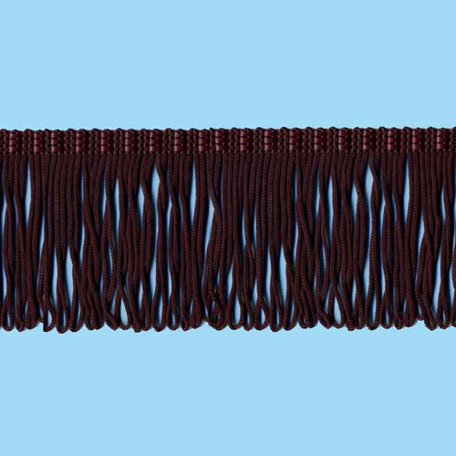 52595 Fringe Looped 70mm Burgundy