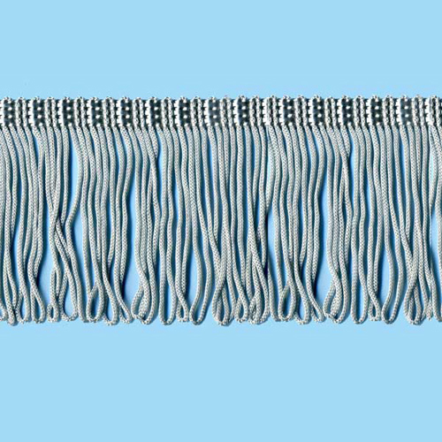 52608 Fringe Looped 70mm Silver Grey