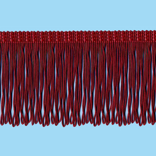 52634 Fringe Looped 150mm Claret