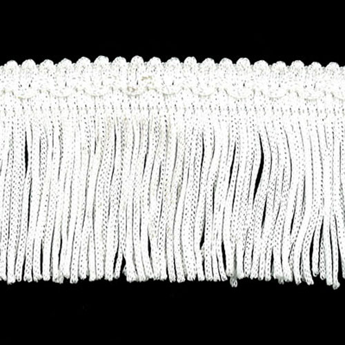 52717 Fringe Cut 50mm White