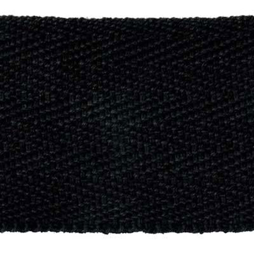 53128 Webbing Cotton 50mm Black