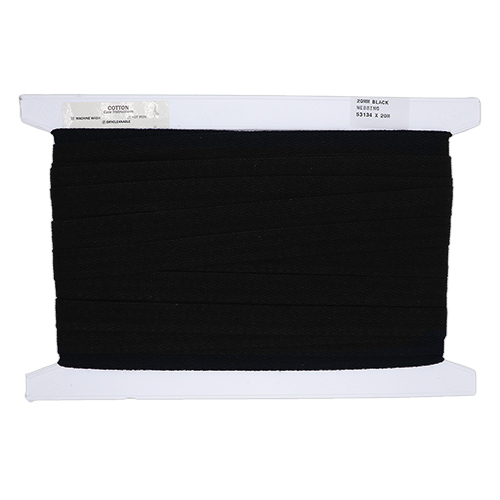 53134 Sullivans 20mm Cotton Webbing - Black 20mts