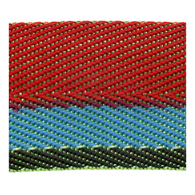 53213 Webbing Polypropylene 50mm Multi Stripe