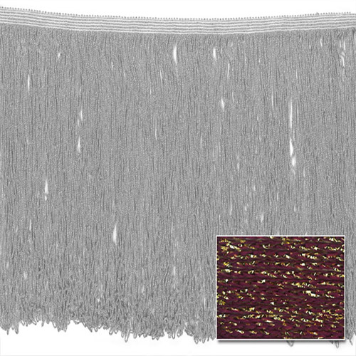 53626 Fringe Looped Stretch 300mm Purple Gold