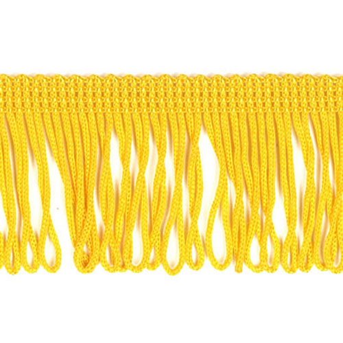 54069 Fringe Looped 70mm Yellow