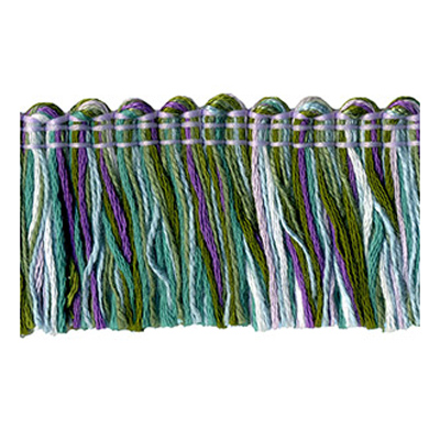 54194 Fringe Ruche 35mm Purple Green Multi