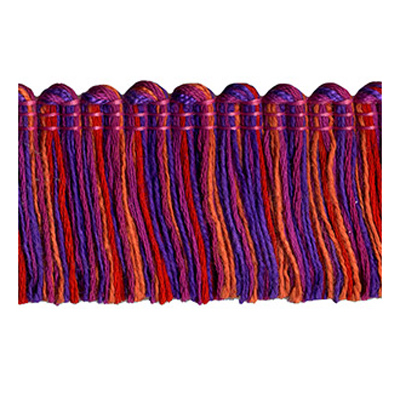 54198 Fringe Ruche 35mm Hot Pink Multi