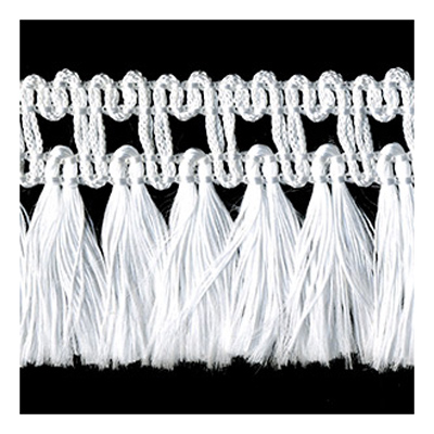 54256 Fringe Tassel 45mm White