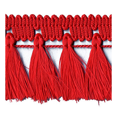 54267 Fringe Tassel 45mm Atom Red