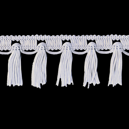 54309 Fringe Tassel 50mm White