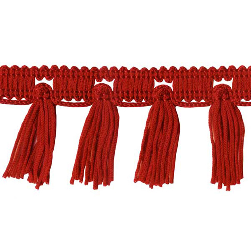 54320 Fringe Tassel 50mm Atom Red