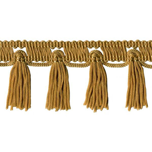 54327 Fringe Tassel 50mm Old Gold