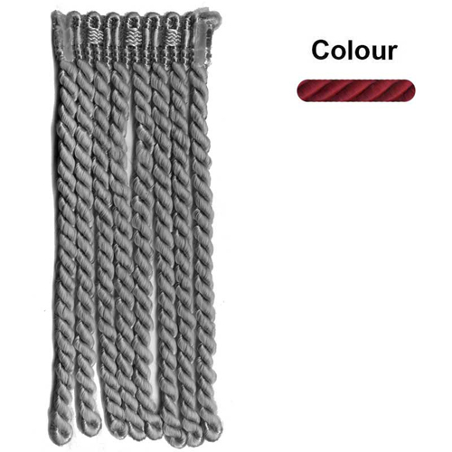 54529 Fringe Bullion 150mm Claret