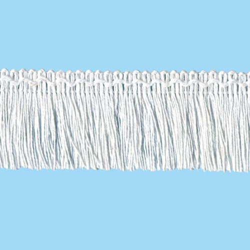 54586 Fringe Cut 50mm White