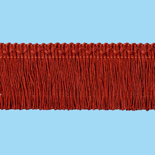 54599 Fringe Cut 50mm Terracotta