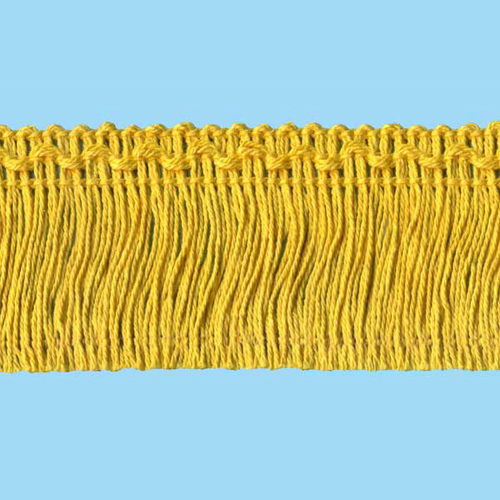 54617 Fringe Cut 75mm Daffodil Yellow