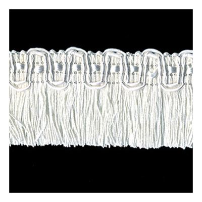 54663 Fringe Ruche 50mm Off White