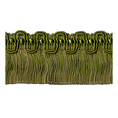 54677 Fringe Ruche 50mm Kahki