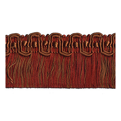54678 Fringe Ruche 50mm Terracotta