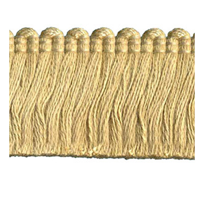 54964 Fringe Ruche 40mm Almond