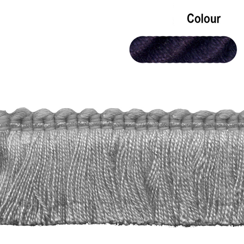 54980 Fringe Ruche 40mm Navy