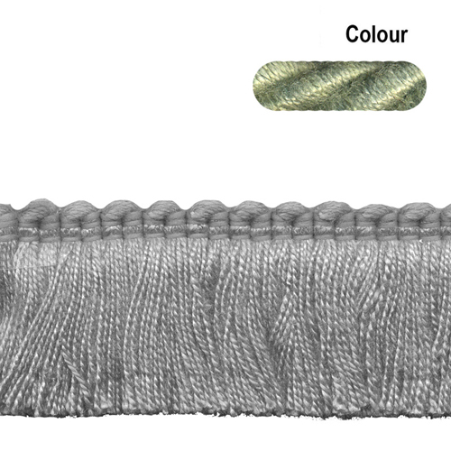 54981 Fringe Ruche 40mm Pale Sage