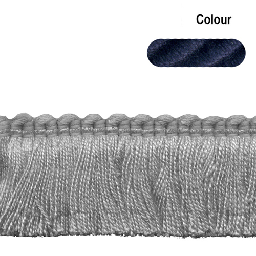 54989 Fringe Ruche 40mm Light Navy