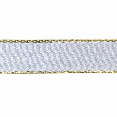 55005 Ribbon Satin 3mm White Gold