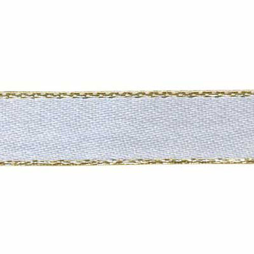 55007 Ribbon Satin 10mm White Gold