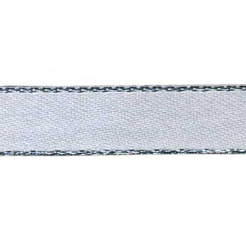 55008 Ribbon Satin 3mm White Silver