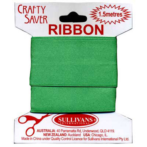 55391 Ribbon Satin 38mm Emerald
