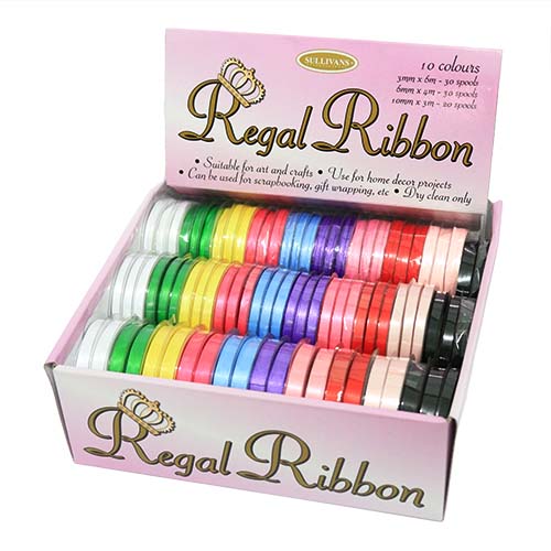 55727 Sullivans Super Saver Boxed Ribbon - 80 Rolls 