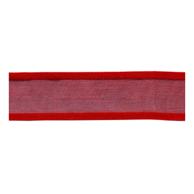 56038 Ribbon Organza 25mm Red