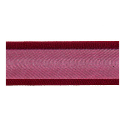 56039 Ribbon Organza 25mm Dark Red