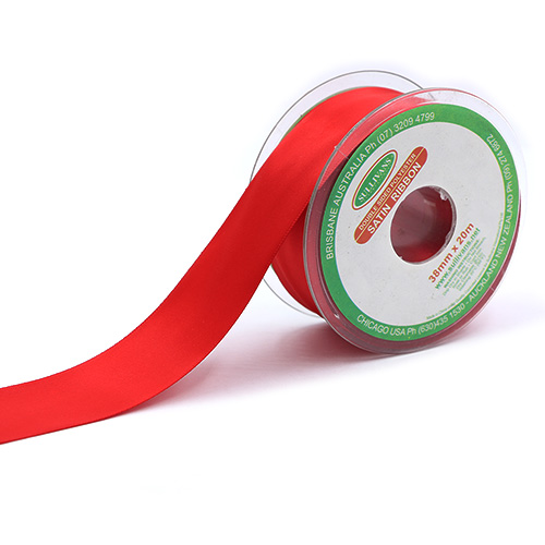 56074 Sullivans 38mm Double Sided Ribbon - Red 20mts