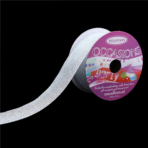 56125 Ribbon 25mm Silver Metallic