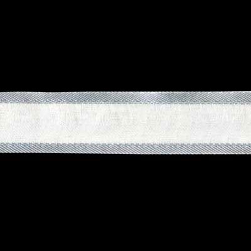 56154 Ribbon Organza 15mm Light Grey