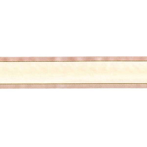 56204 Ribbon Organza 38mm Cream