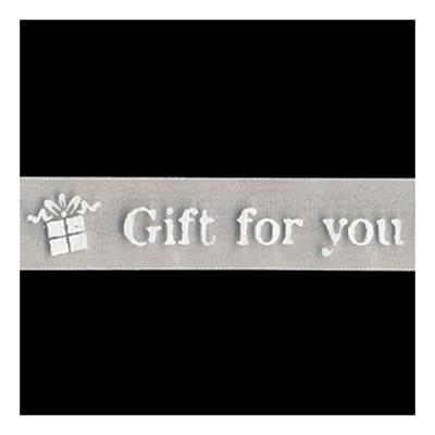 56241 Ribbon Organza 15mm Light Grey