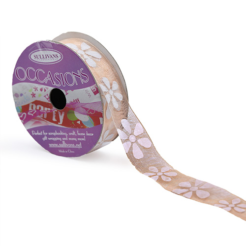 56246 Ribbon Organza 15mm Cream
