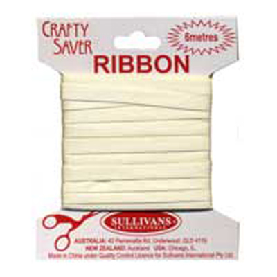 56307 Ribbon Satin 6mm Cream