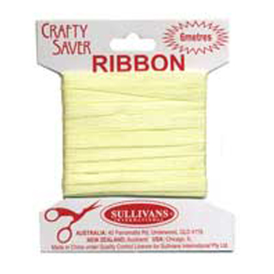 56308 Ribbon Satin 6mm Lemon